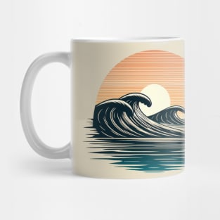 Sunset Wave Riding Mug